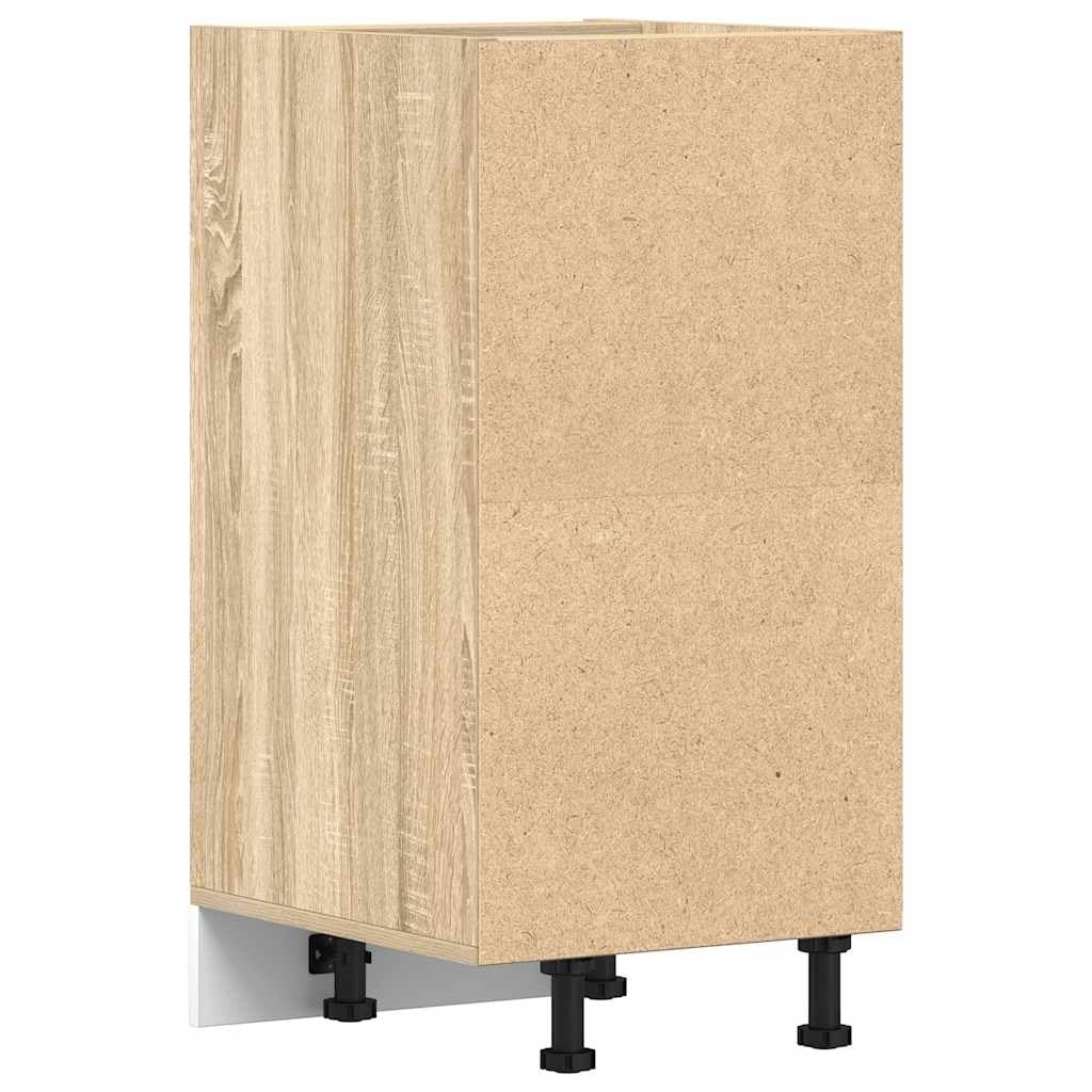 vidaXL Unterschrank Riga Sonoma-Eiche 40x44,5x81,5 cm Holzwerkstoff,Küchenschrank, Gastronomieschrank, Gastro Möbel, Küchenmöbel, Aufbewahrungsschrank