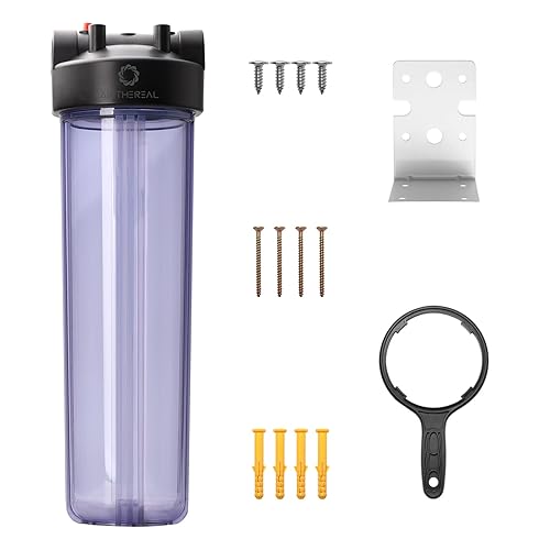 Miniatura 10 de Airthereal Carcasa de filtro de agua para toda la casa, filtro de sedimentos para agua de pozos y ciudades, cartuchos de filtro de agua de