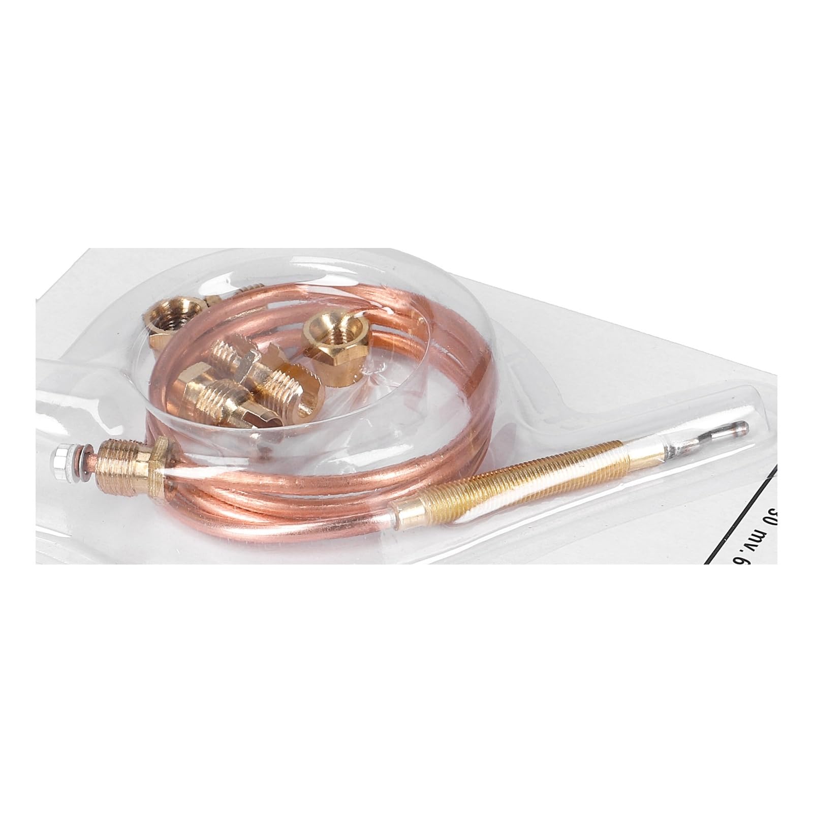 Sécurité d'allumage thermoélectrique Thermocouple 600 mm avec adaptateurs UNIVERSAL pour gaz cuisinière, four à gaz, gril à gaz, appareil de chauffage à gaz, chaudière à gaz, radiateur de terrasse à