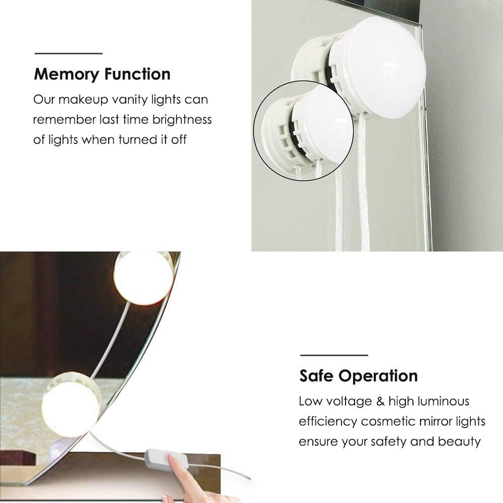 Best Promo Vanity Lights for Mirror, Greenclick Hollywood Vanity Mirror Lights with 8 Dimmable Bulbs, Makeup Mirror with Lights for Cosmetic Bathroom Dressing Room Vanity Table (Mirror Not Include) Limited Discount Vanity Lights for Mirror, Greenclick Hollywood Vanity Mirror Lights with 8 Dimmable Bulbs, Makeup Mirror with Lights for Cosmetic Bathroom Dressing Room Vanity Table (Mirror Not Include)