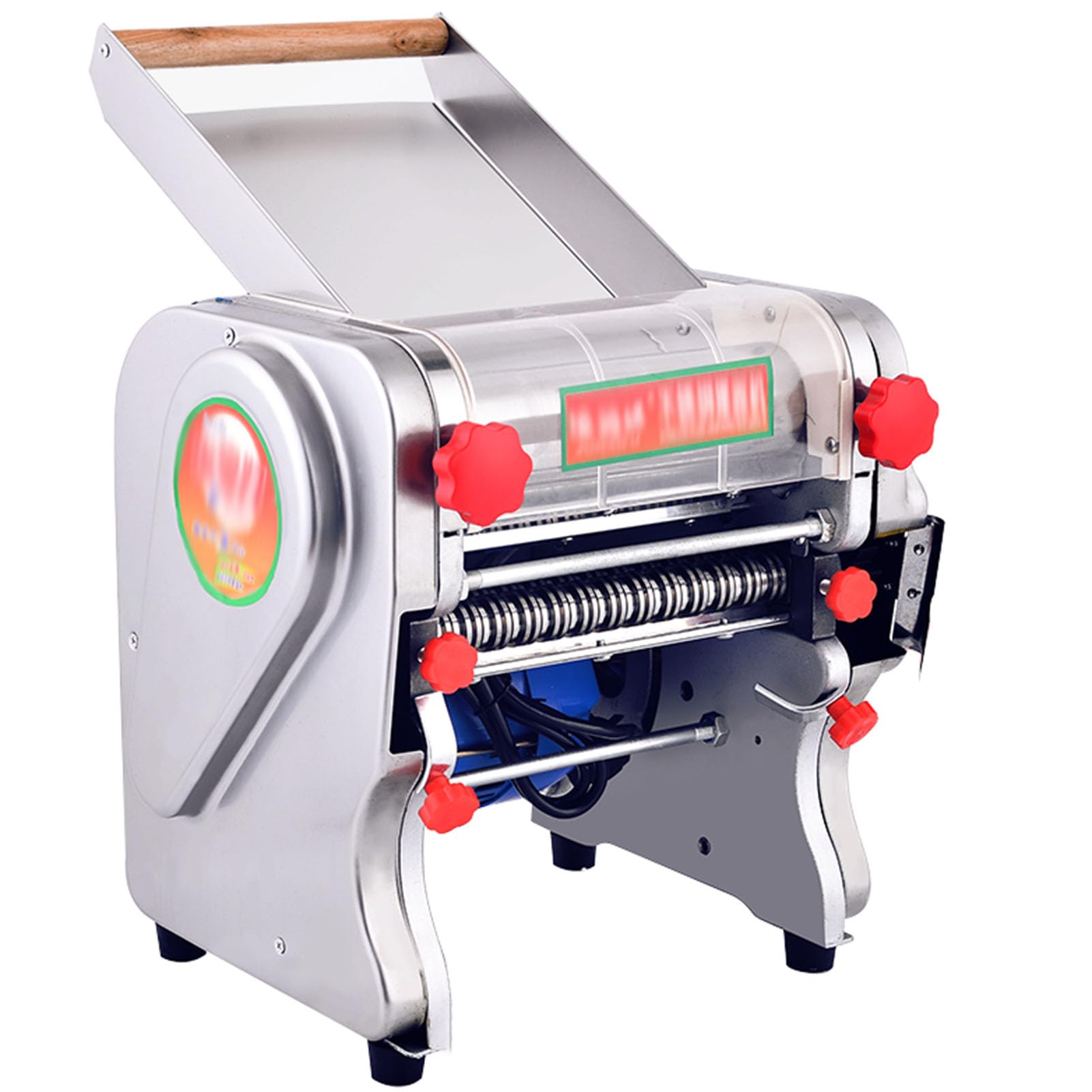 Macchina per la Pasta,Macchina per Pasta Fresca per Noodle,Impasto,Macchina per la Pasta Elettrica Professionale con Coperchio,Ritrazione Lama,Doughwidth24cm
