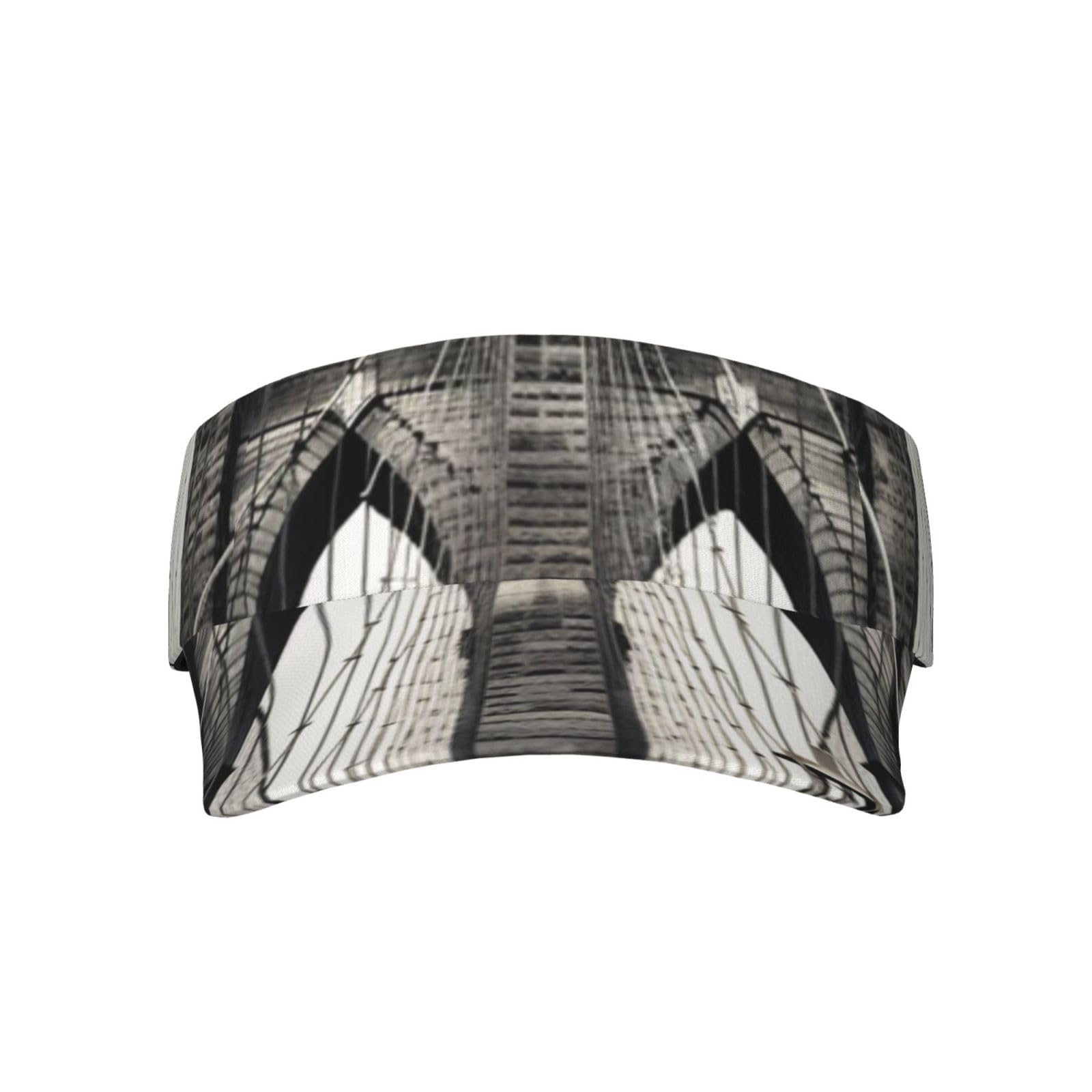 OPSREY Brooklyn Bridge Printed Adult Sunscreen Visor Cap Fashion Sun hat Outdoor Leisure Cap