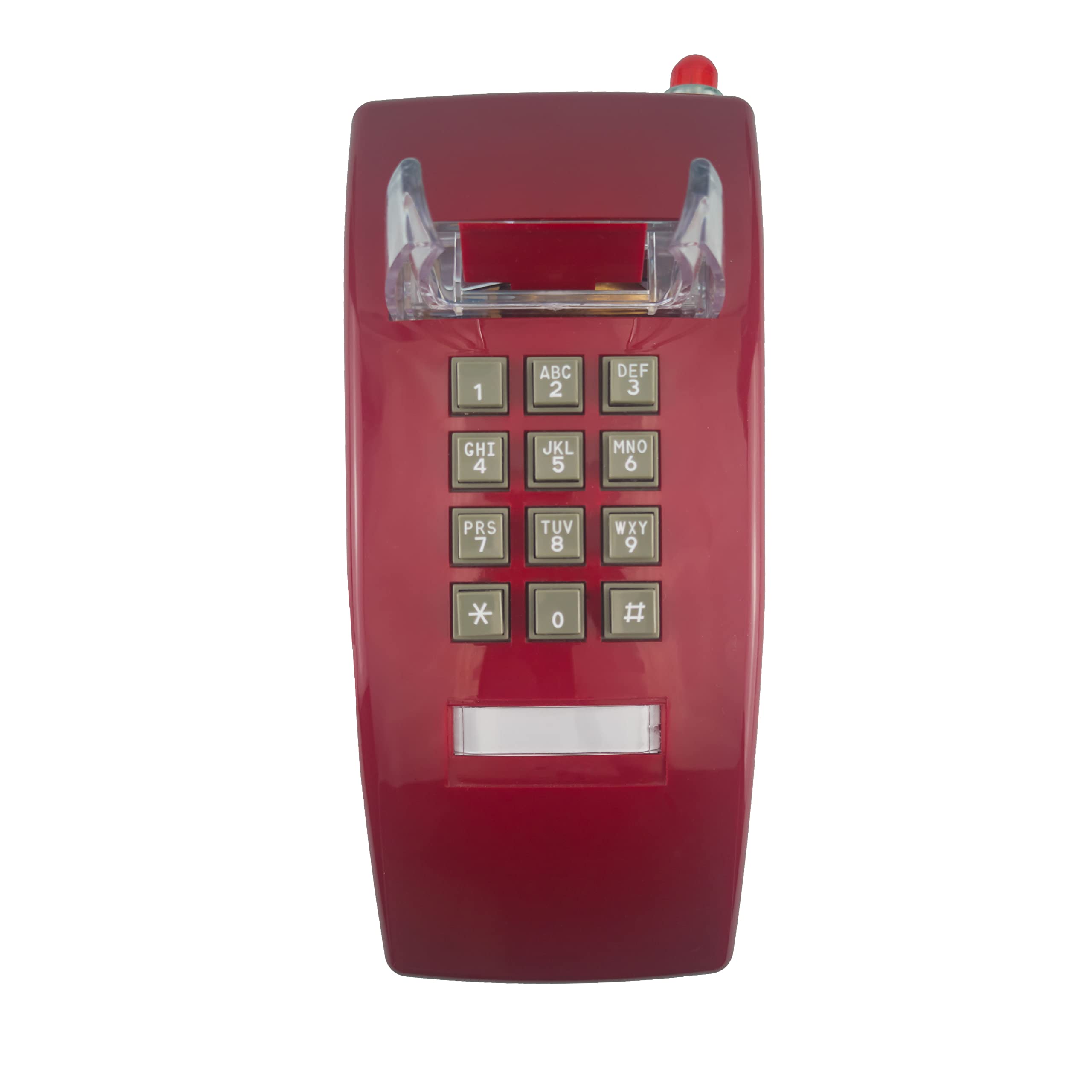 Opis Technology Opis WallFon Cable in rosso: telefono da parete nostalgia cablato per veri amanti del retrò