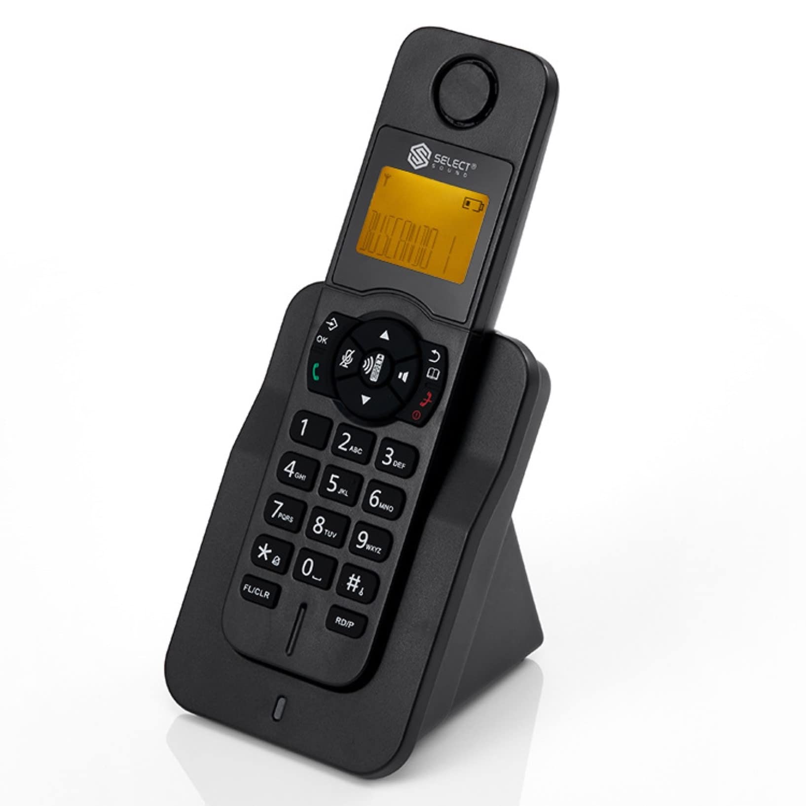 Telefono Cordless Compatto LCD E Tastiera HS Illuminata, Segreteria Telefonica in più Lingue di Visualizzazione per Uso Domestico E D'ufficio