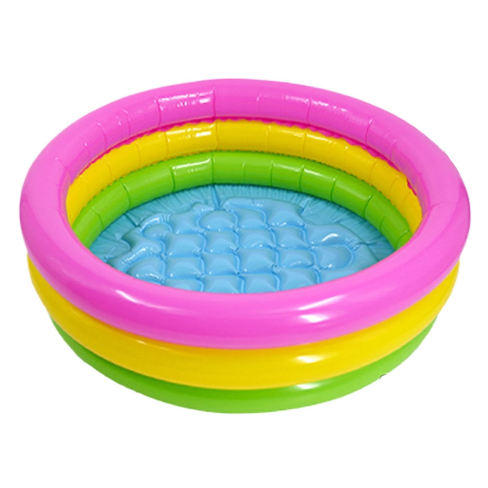 23.6" Small Dog Paddling Pool, Portable Inflatable Dog Bath For Small And Medium Dogs
