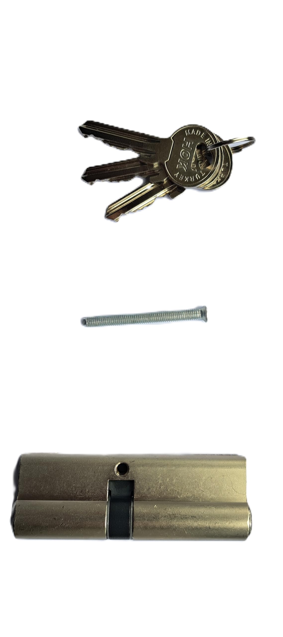 HOK Kilitleri Euro Cylinder Lock (31/31 (62mm)), Chrome - Image 2