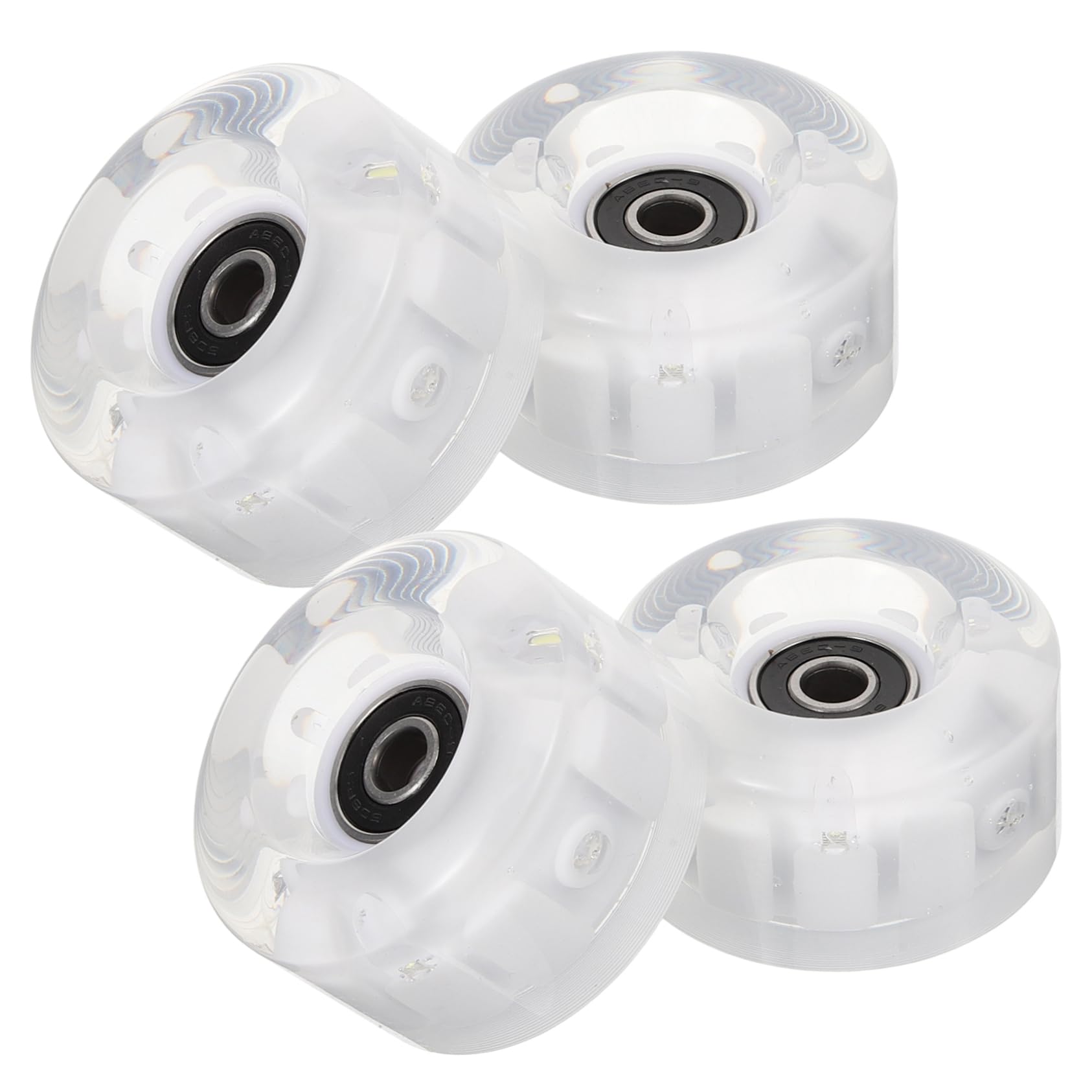 Ruedas Luminosas con Configuración de Dos para Patines 1 Juego de Pu