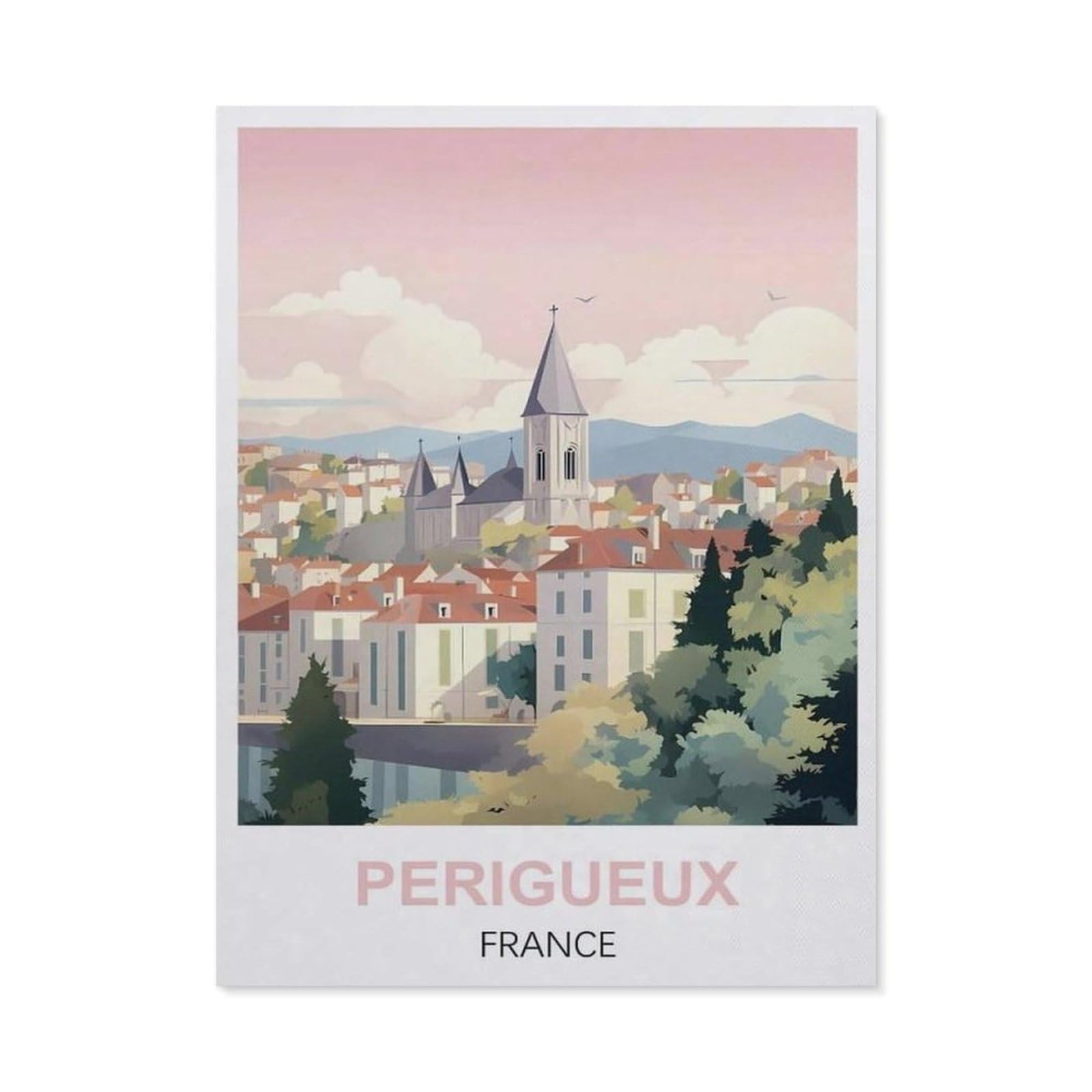Metal Sign Tin Sign，Perigueux France(30x40cm）