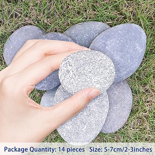 YceLon Steine Zum Bemalen 15er Set - Natürliche Kieselsteine 3-8 Cm