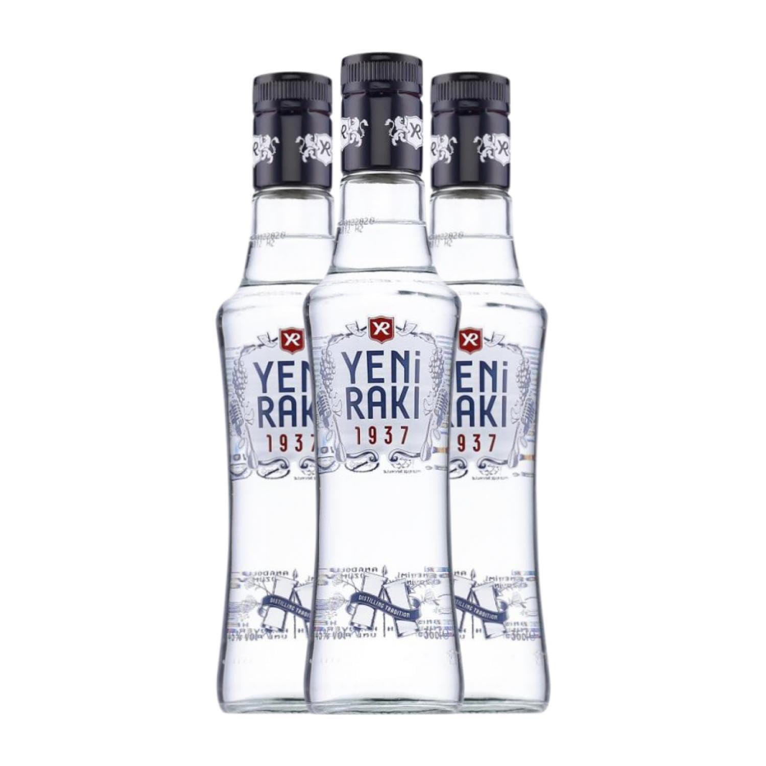 Refrescos y Mixers Yeni Raki Original 1937 Botellín Tercio 35 cl (Caja de 3 Botellín Tercio de 35 cl)