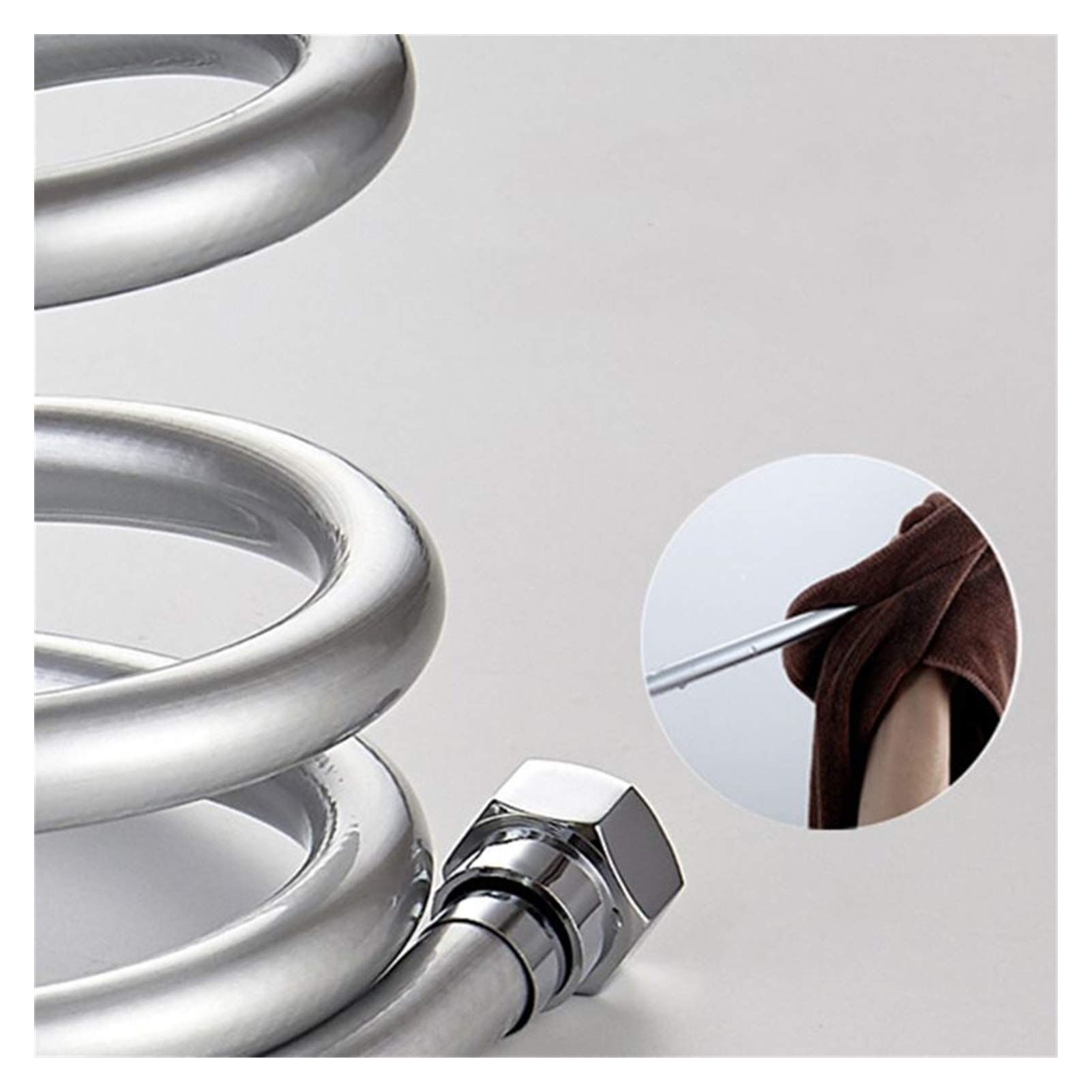 QUNINE Brauseschlauch, 1,5 m, 2 m, 3 m, PVC, Hochdruck-Verdickung, glatter Brauseschlauch für Badewanne, Handbrause, Flexibler Brauseschlauch (2 m) (2 m) (2 m)