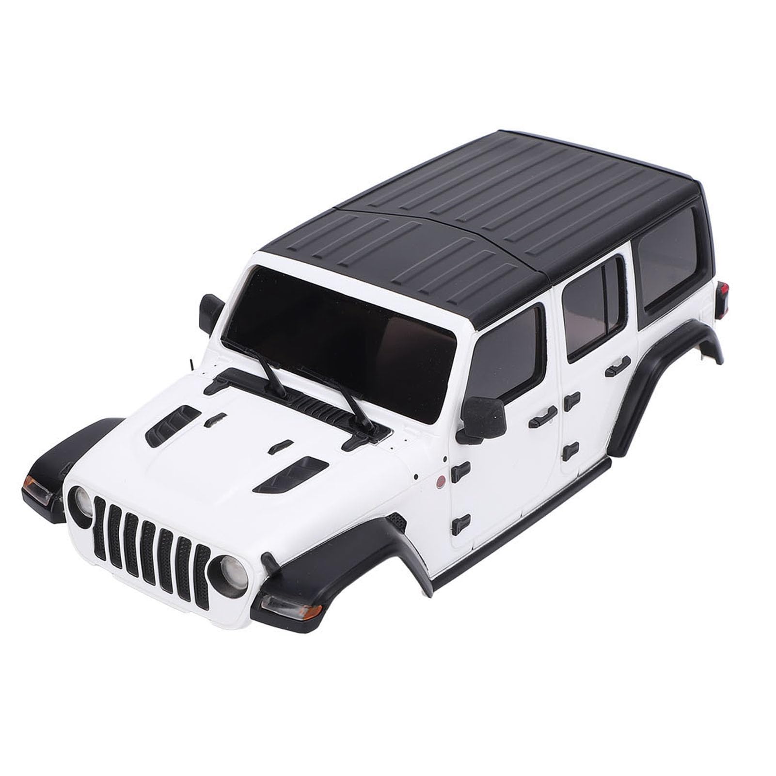 Pongnas Pokrowiec na karoserię RC do Samochodu Zdalnie Sterowanego Axial SCX24 /24 | Część Ulepszająca z Twardego Plastiku (WHITE)