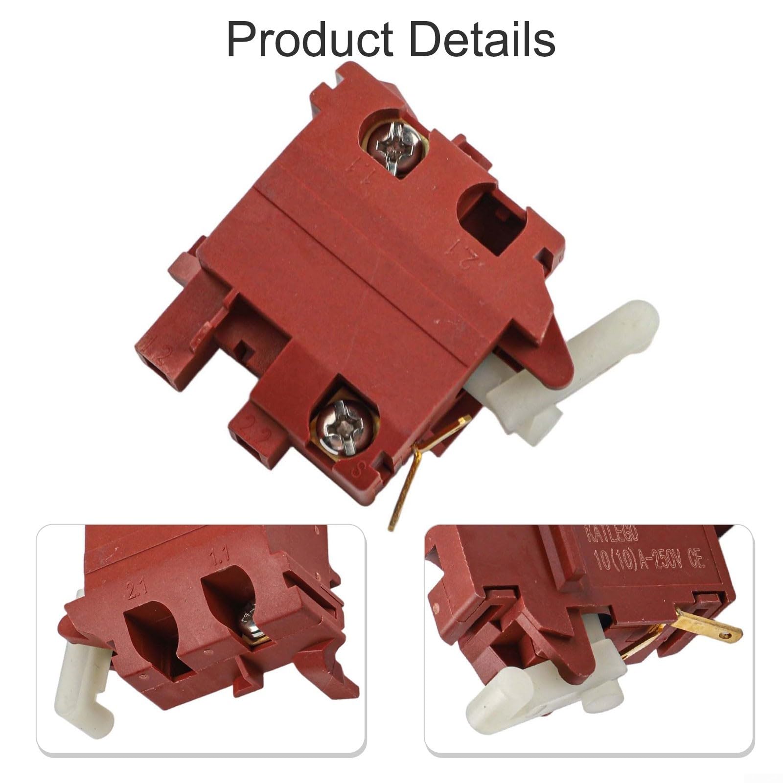 Interruttore di ricambio per smerigliatrice angolare Bosch PWS 6115/7115/7125/5115/550