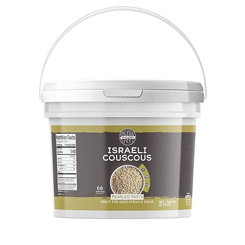 Birch & Meadow 1 galón de cuscús israelí, grano grande, deliciosamente saludable