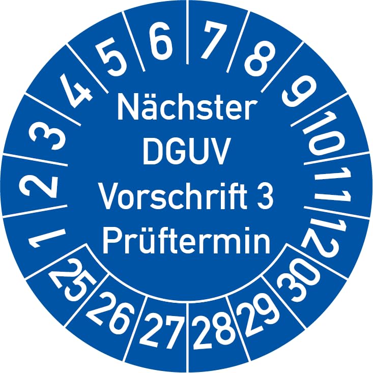 Nächster DGUV Vorschrift 3 Prüftermin Prüfplaket Produktbild-Vorschau 2