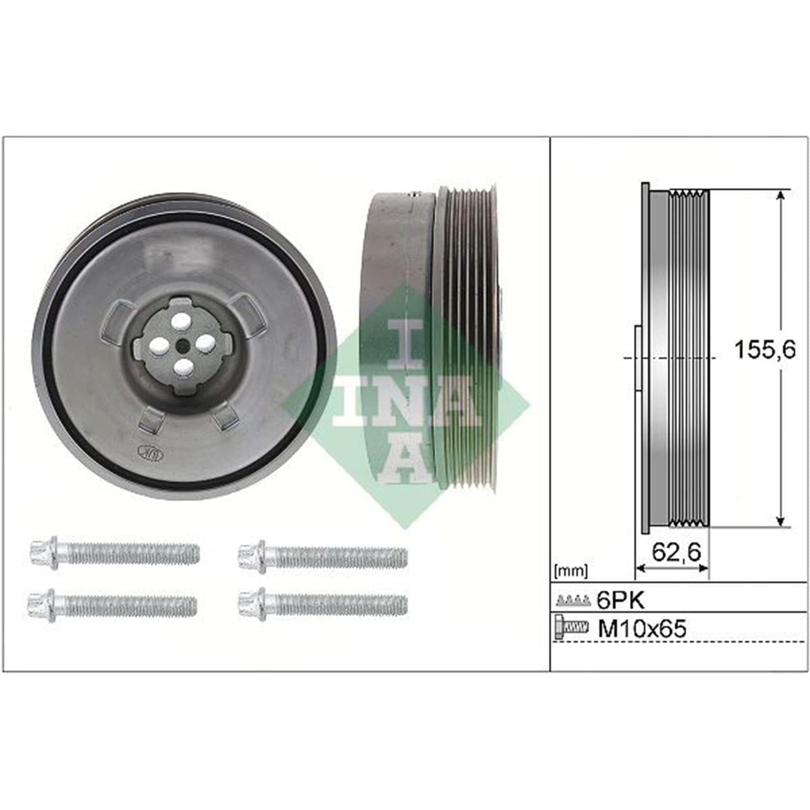INA 544 0501 20 Riemenscheibensatz Kurbelwelle mit Zubehör Kompatibel mit BMW X1 F48 11232384185 11238602799 11238638613 | 544 0501 20 passend für 2er F45 F46 X1 Mini