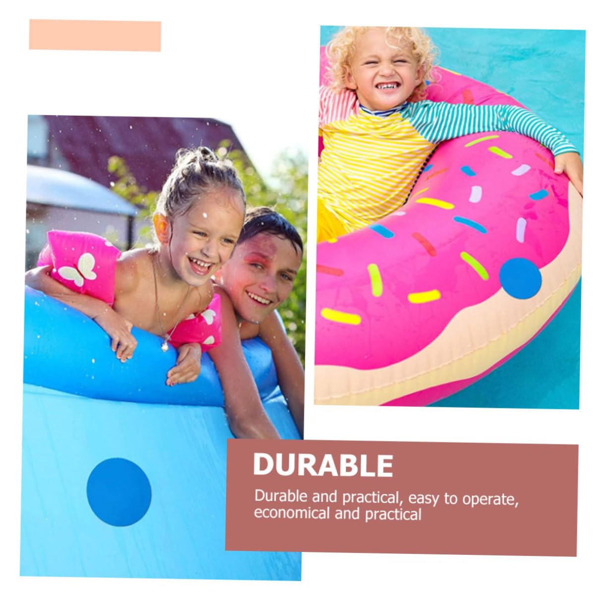 HEMOTON 4 Ensembles Kit De Réparation Auto Adhésif pour Bouées Gonflables Patches PVC Étanches pour Canoës Bateaux Et Jouets Aquatiques 20 Pièces * 4