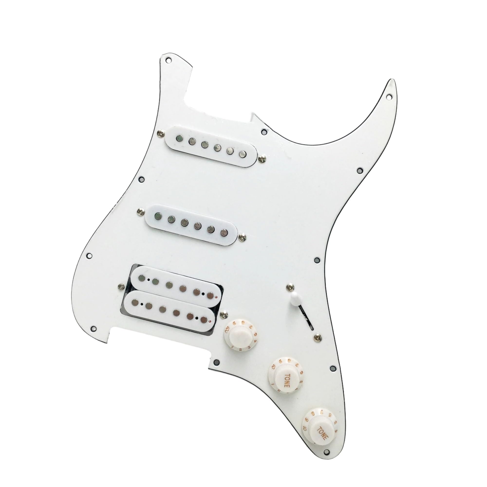 Pickguard Do Gitary Elektrycznej SSH Z Kablem W Kolorze Białym