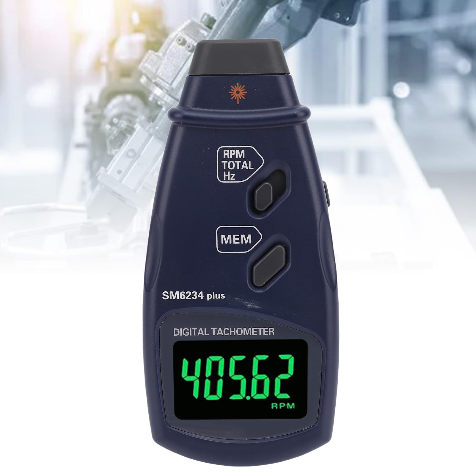 Luocute Tacómetro Digital 2 en 1 Medidor de RPM para Motores Pequeños