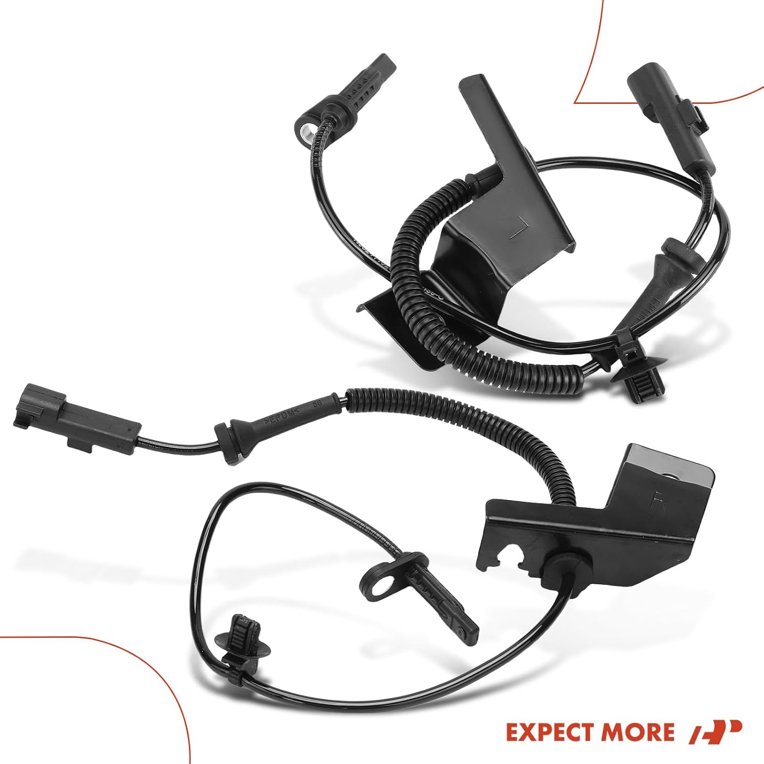 A-Premium Front Side ABS Wheel Speed Sensor Compatible with Ford, Lincoln Models - Edge 2015-2022, MKX 2016-2018, Continental 2017-2020, Nautilus 2019-2022 - 2-PC Set, Replace# F2GZ2C204A