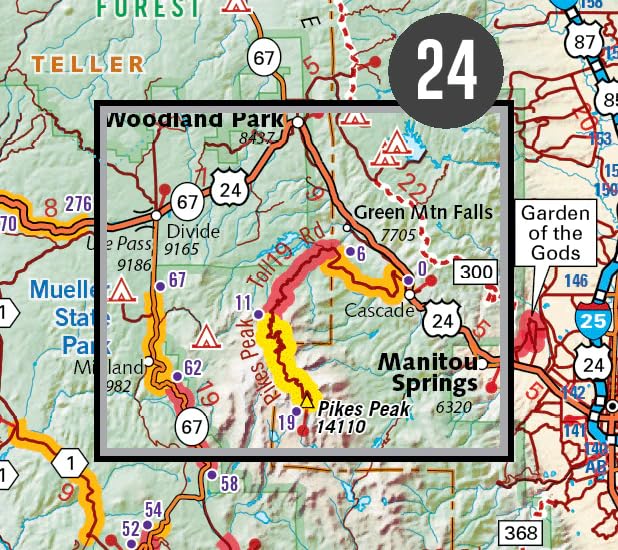 Best Paved Roads in Washington and Oregon Map Bundle
