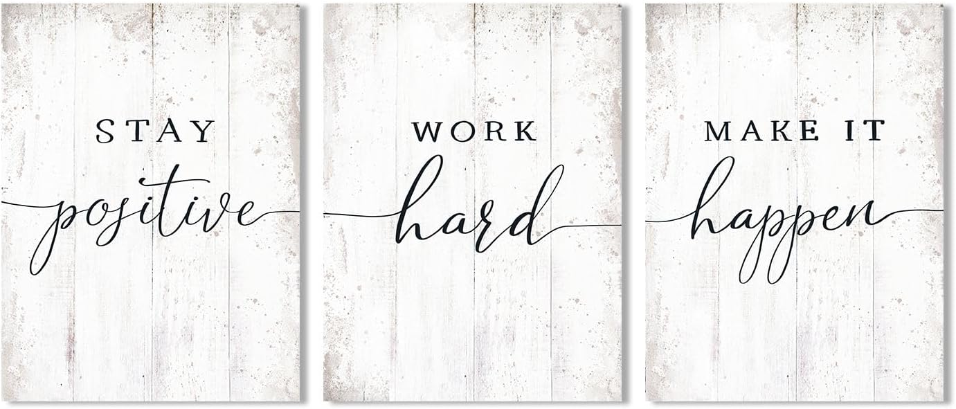 Inspirational Quotes Office Wall Art Motivational Poster