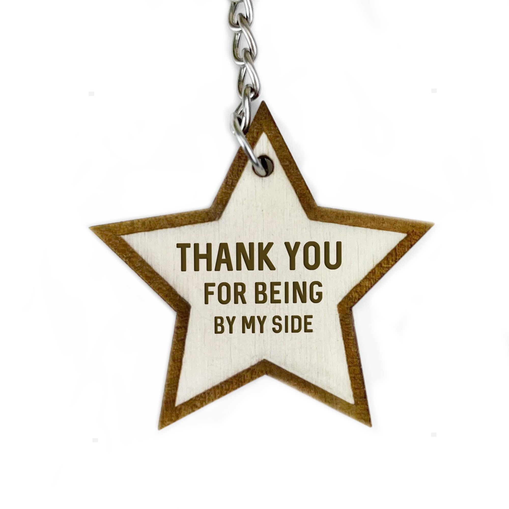 RED OCEAN Gift For Teacher Teaching Assistant Wood Keyring Thank You Gift For Him Her Keepsake