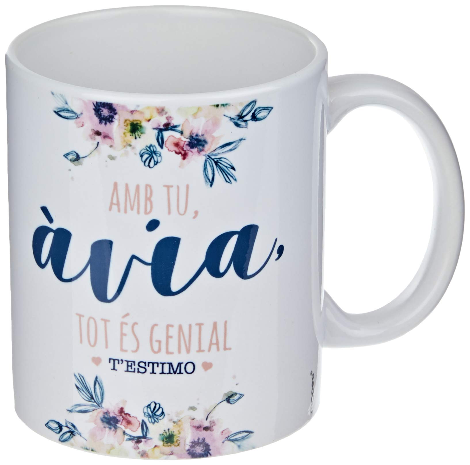 Mopec G500.2.2 Ceramic Mug Amb Tu Àvia in Gift Box, Porcelain