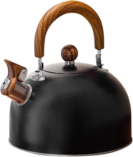 Hervidor de té con silbido, hervidor de té silbante de 3 litros para inducción gasSS, hervidor de acero inoxidable para el hogar para agua hirviendo