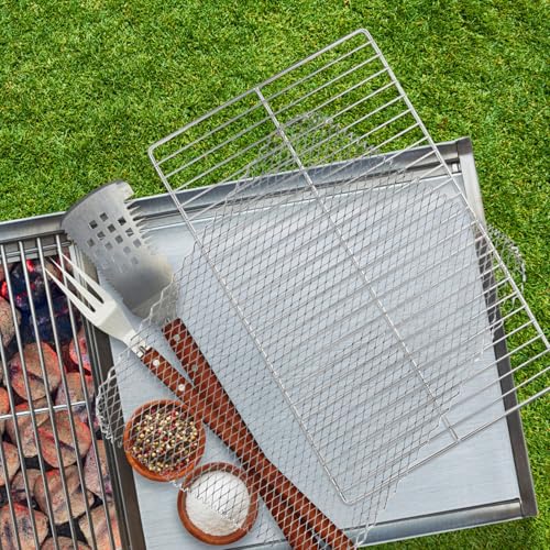 Filet de cuisson résistant chaleur aluminium pour écran de grill polyvalent - 5