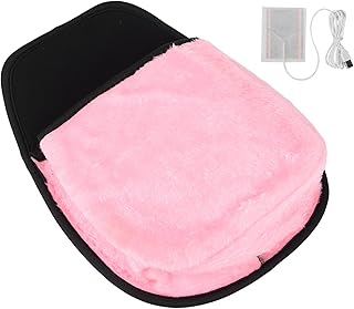 USB Heated Hand Warmer Mouse Pad, Roomy Space, Keep Warm, Wrist Pad, Material, Good Design (Pink)