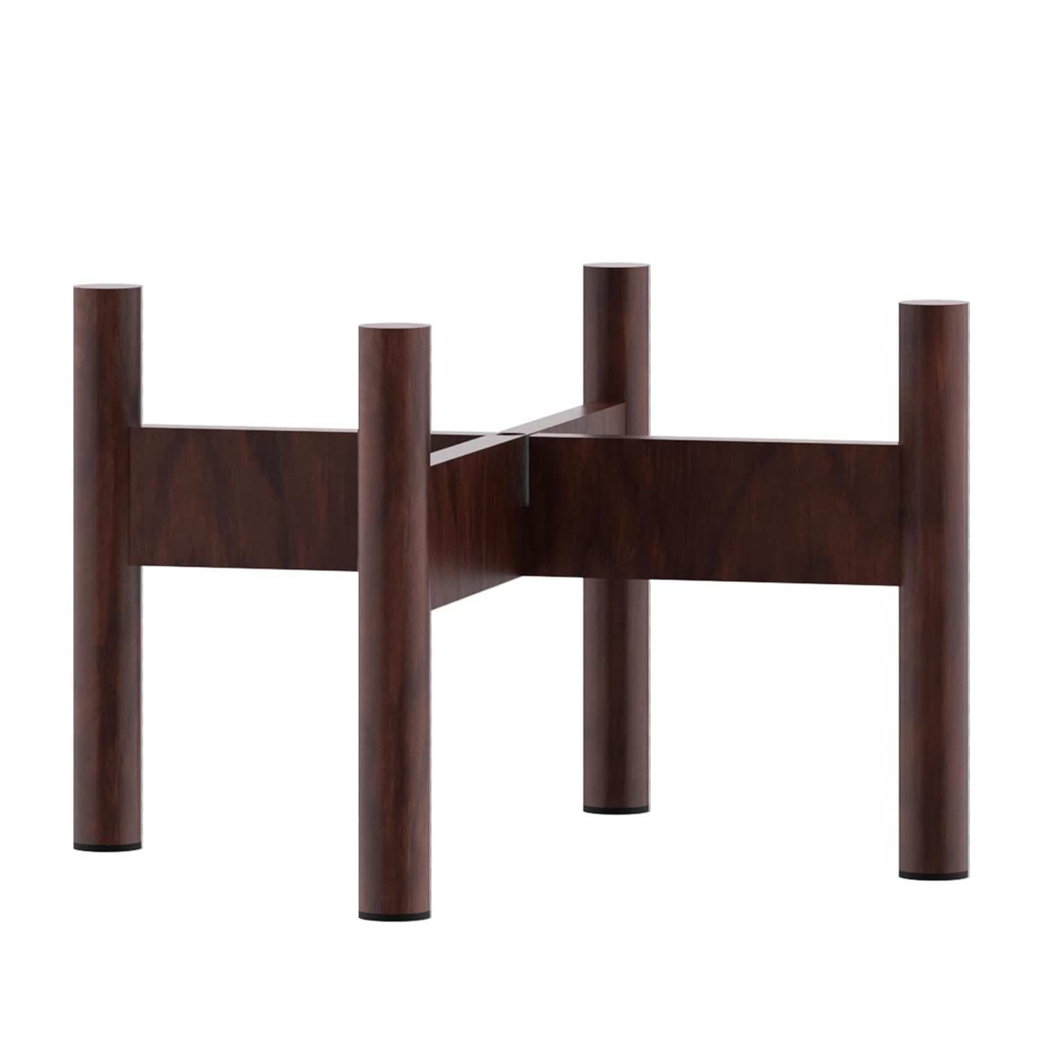 iSpring Wooden Stand for DGF2 Gravity-Fed Stainless Steel Countertop Water Filter System, Dark Wood