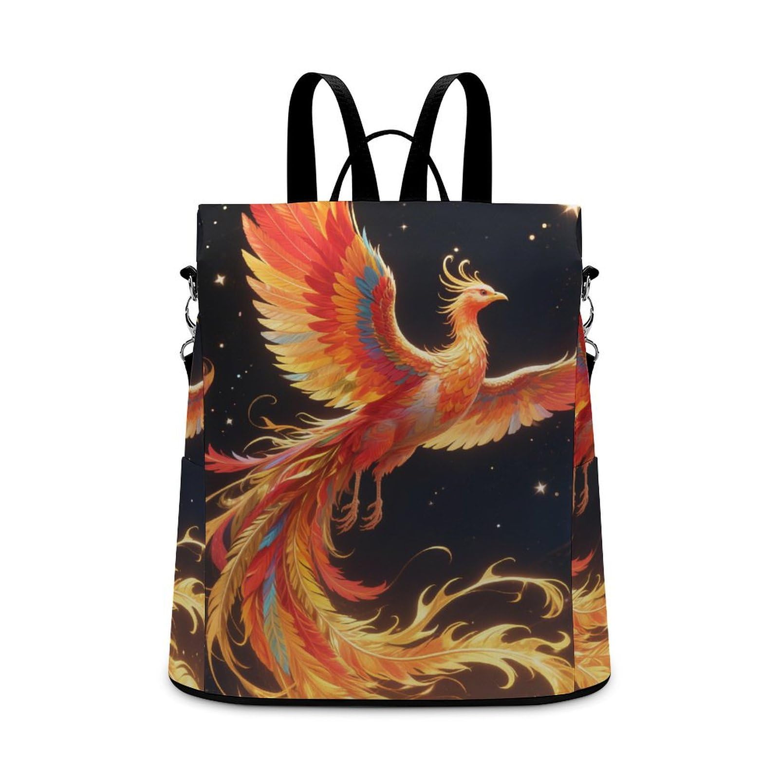 IYLYHSHF Phoenix Pattern Backpack Purse for Women Anti-Theft Bag Fashion Bags Ladies Shoulder Travel Bag