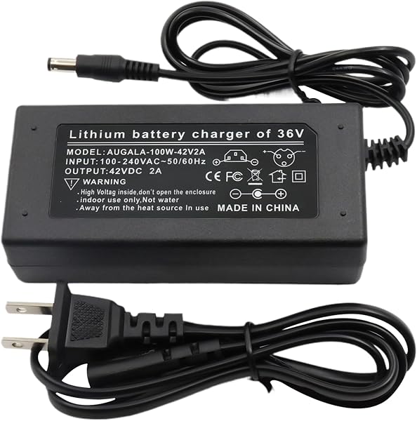 電動スクーター充電器、スクーター充電器42V | クイック充電バッテリーメンテナースマート | 充電プラグポータブル電気スクーターアクセサリーebikesドリフトカー用 - 1