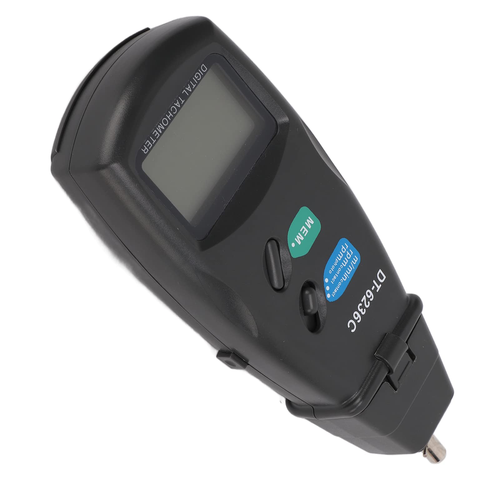 Tacómetro digital 2 en 1 optoelectrónico fotoeléctrico táctil no táctil RPM medidor medidor DT6236C ABS velocidad rotacional velocidad lineal longitud probador para cuchillas de