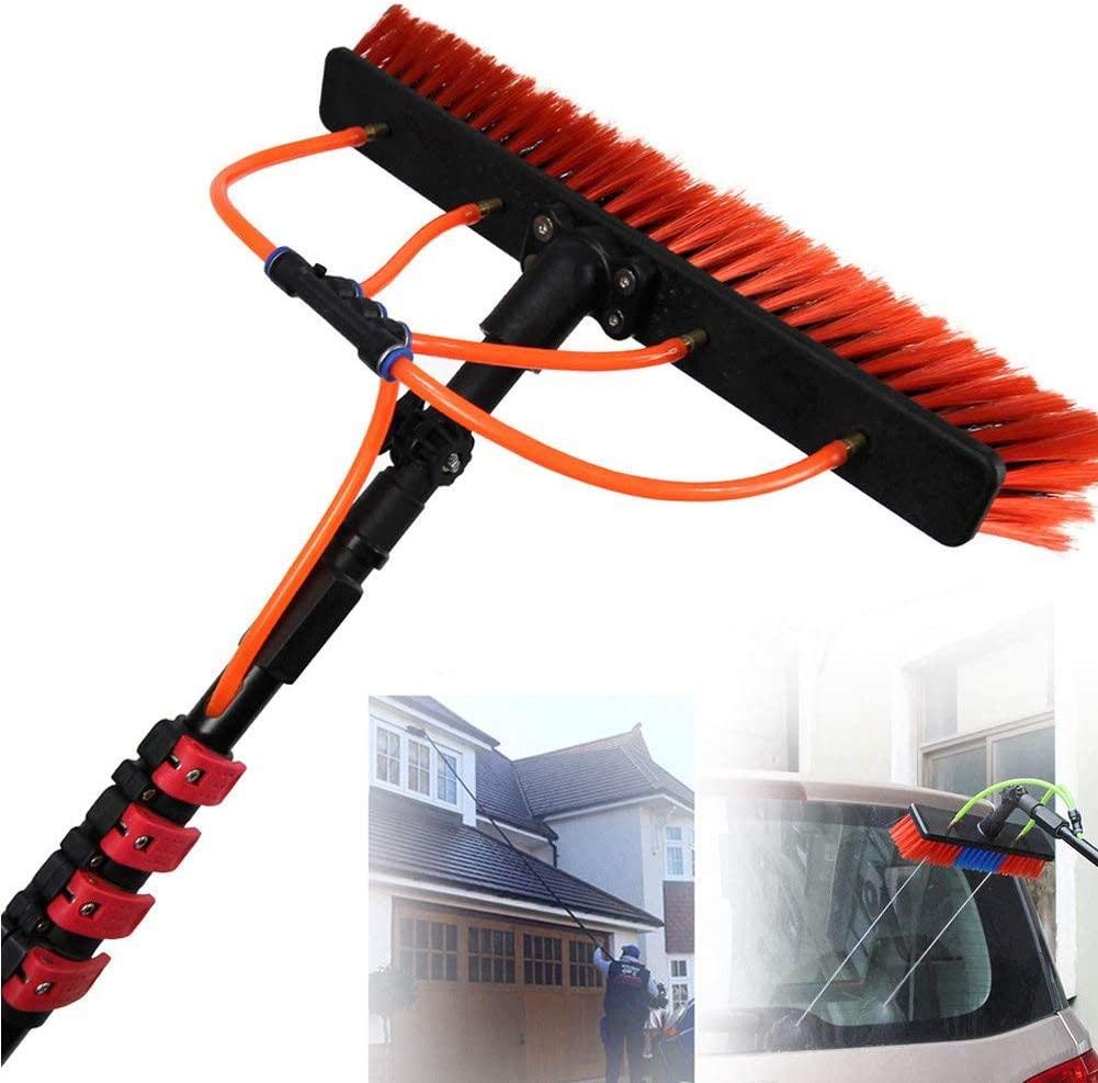 HGJDKSJ Window Cleaning Kit with Extension Pole, 3.6m-10.8m Solar Panel Cleaning Kit, Used for Window Cleaning, Photovoltaic Panel Cleaning, Truck, Solar Panel Water Brush,36FT/11M