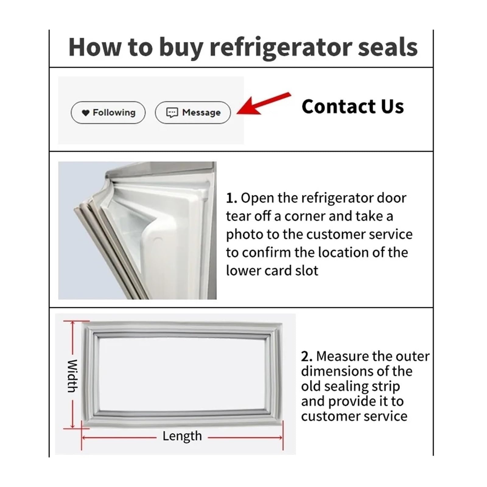 1-11m personalizar refrigerador doméstico congelador y junta de puerta de gabinete comercial tira tira de sellado de goma sello de refrigerador congelador(4m)