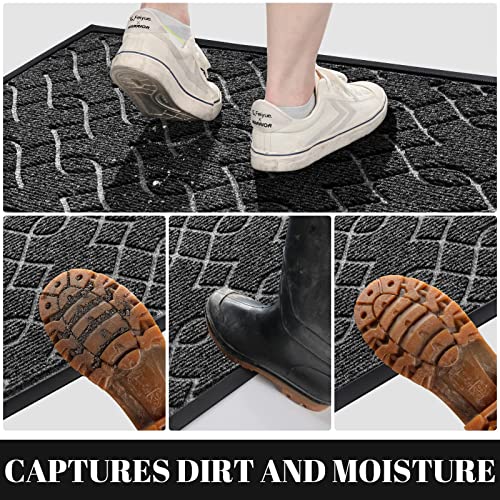 Yimobra Outdoor Door Mat, Heavy Duty Water Absorbent Mud Resistant Easy Clean Entry Outdoor Mats,Non Slip Backing - Image 4