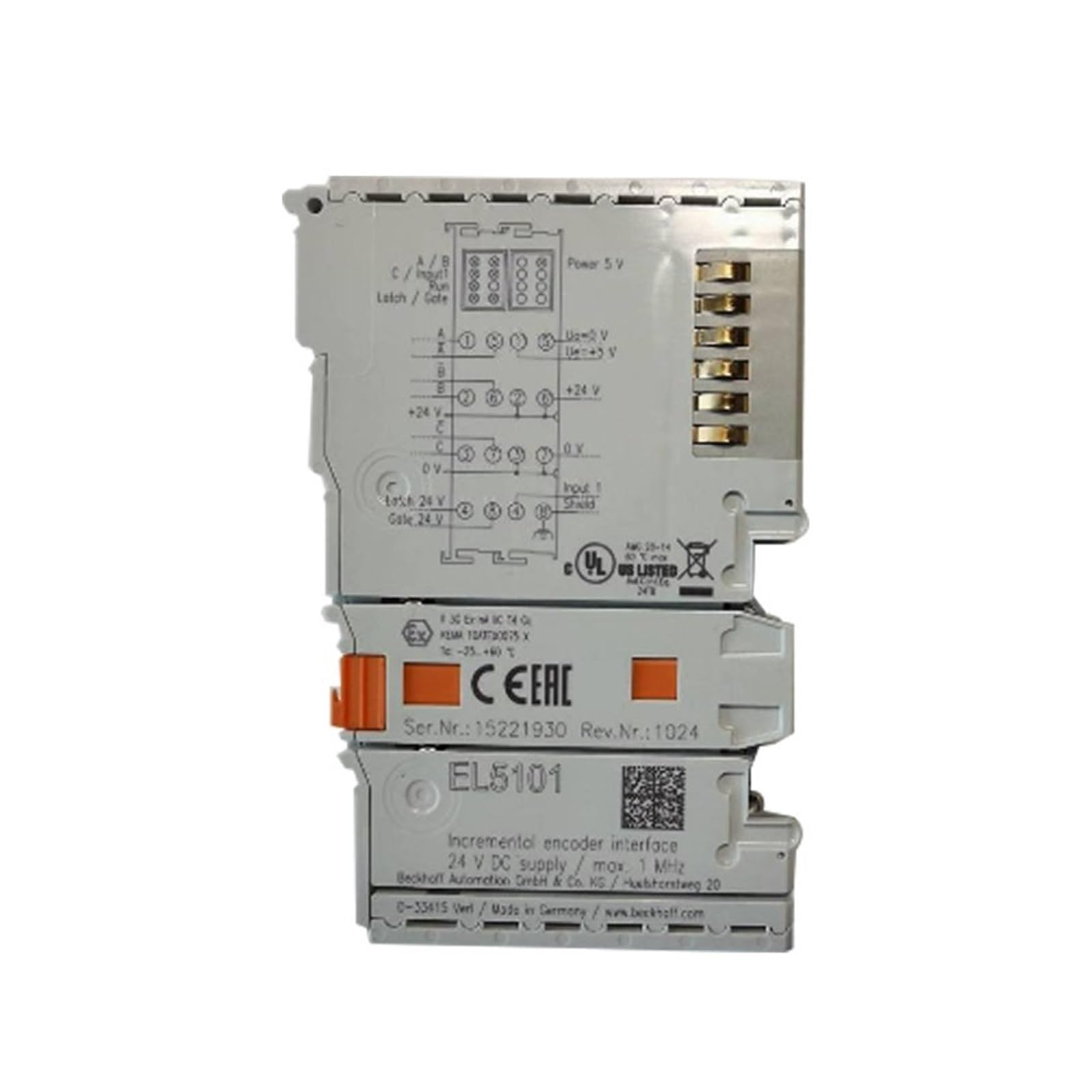 Module EL5101 Beckhoff - Interface d'encodeur incrémental EtherCAT