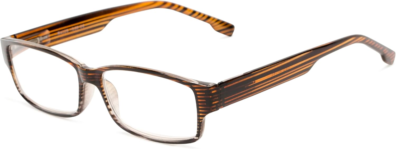 Readers.com Reading Glasses: The Magnus rectangle Style for Men and Women
