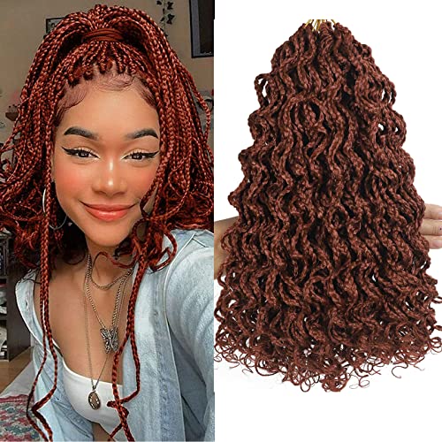 Ginger Goddess Box Braids Crochet Braids Hair With Full Curly Braids Crochet Hair Kanekalon Fiber Braiding Hair 14 Inch 5Packs/Lot (14Inch(5Packs), 350#) #TOP6