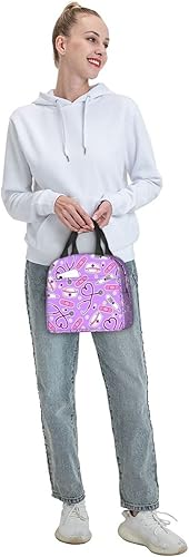 Miniatura 7 de Bolsa de almuerzo con temática de enfermera para mujer, bolsa de mano aislada, reutilizable, hielera para el trabajo, picnic, viajes, talla única