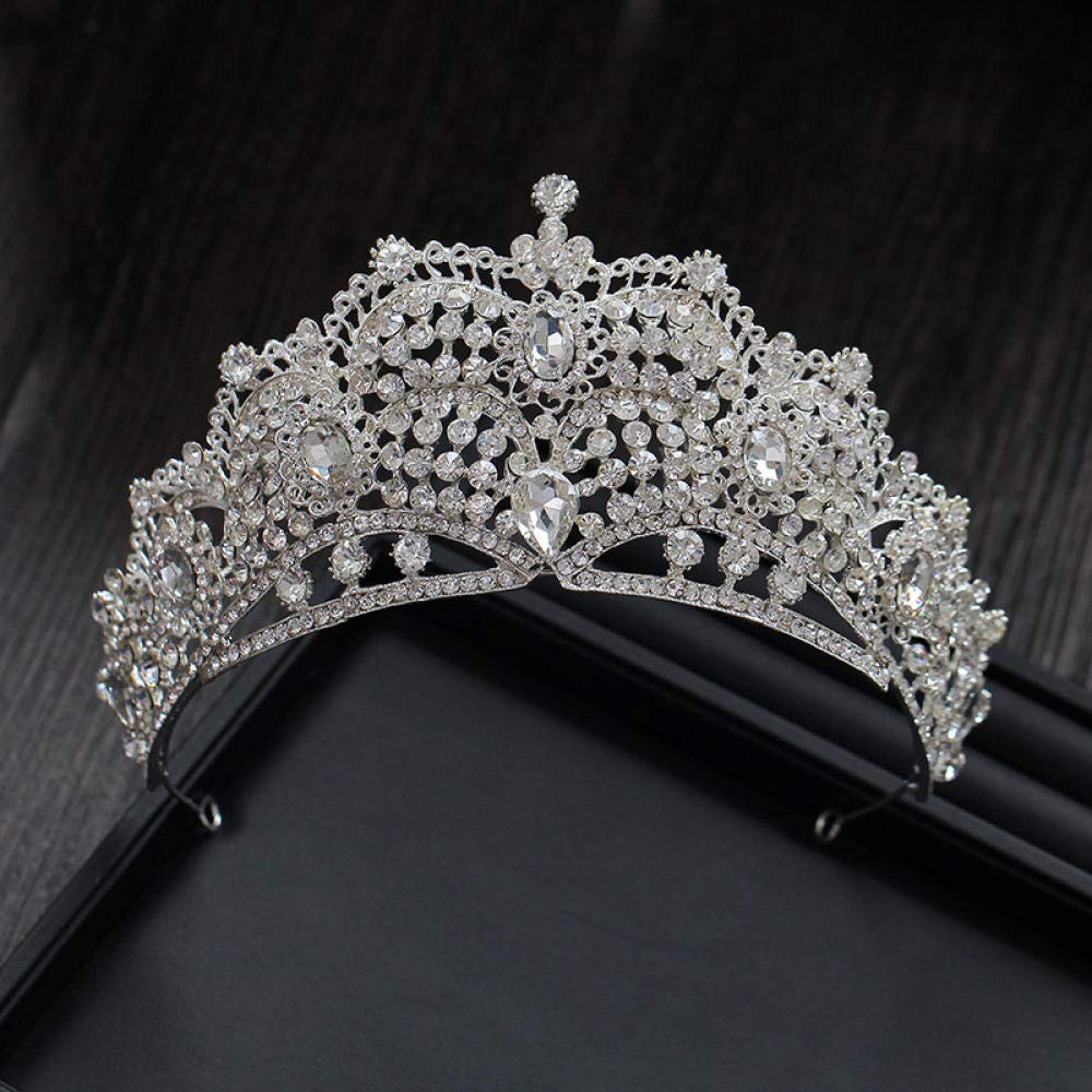 Tiara Ruinuo 316L'Alliage Coiffe La Couronne Noble Luxe Argent Femme Simple Fashion Mariage Accessoires Cheveux Serre-Tête Vintage Cadeau Parti