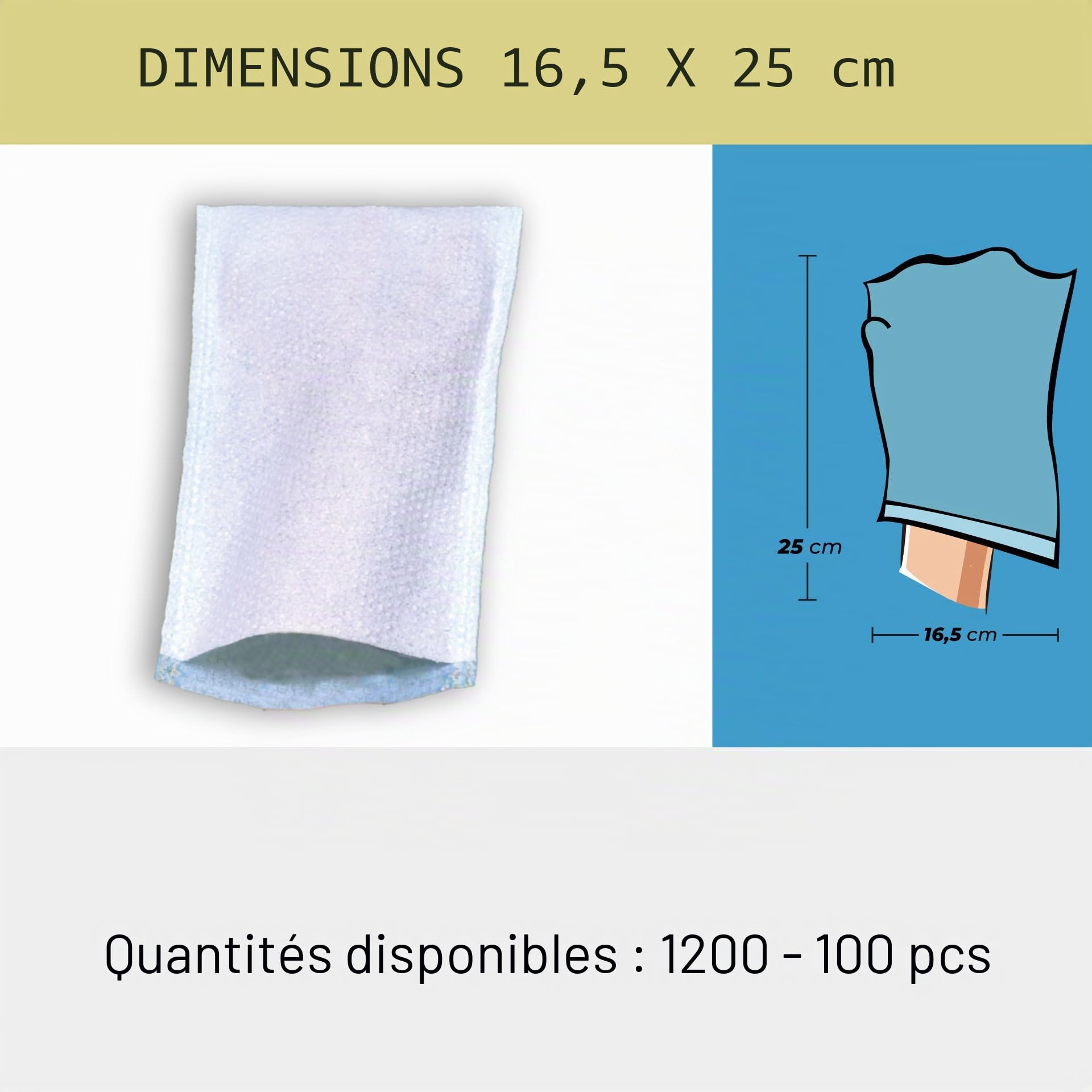 MEDICAL SUD PROFESSIONAL 500 Gants de Toilette Jetables Imperméables, Gants de Toilette Jetables Secs, Pour le Nettoyage et l'Hygiène Personnelle des Patients Alités, Fabriqués en Italie