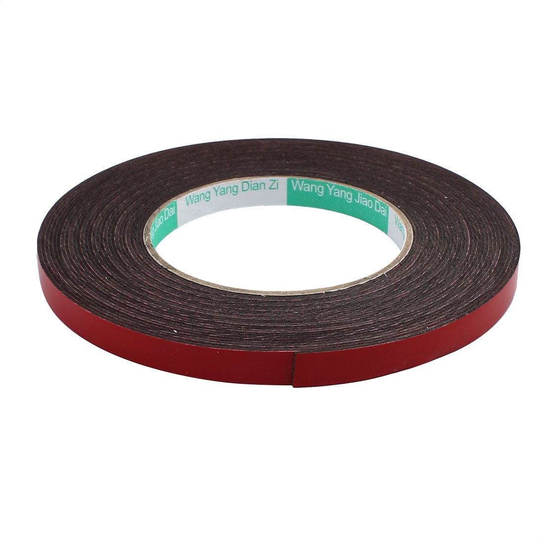 sourcing map 2pcs Cinta de doble cara de espuma esponja antichoque 10M roja de de 10mm x 1mm autoadhesivas