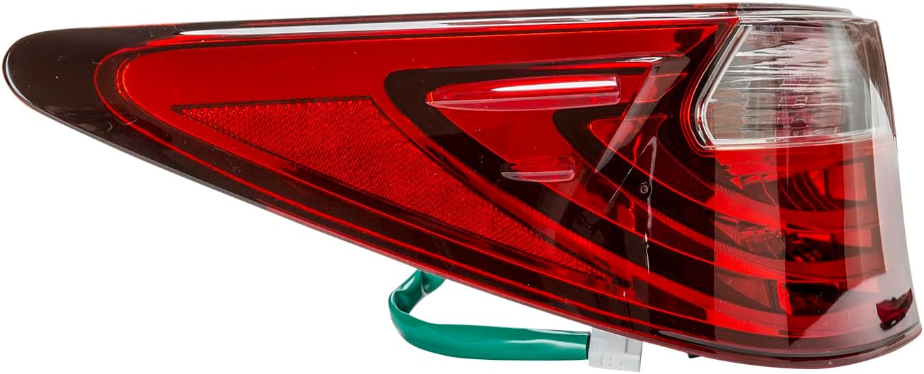 HEADLIGHTSDEPOT Left Driver Side Tail Light Compatible With 13-15 Lexus ES300h ES350 CAPA Certified