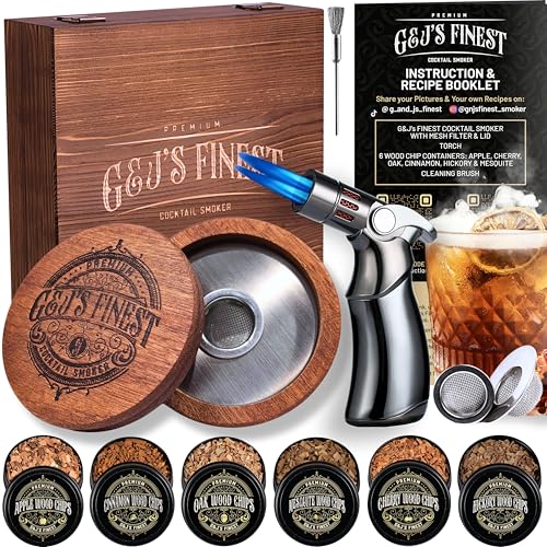 Whiskey Smoker Kit with Quad Flame Torch