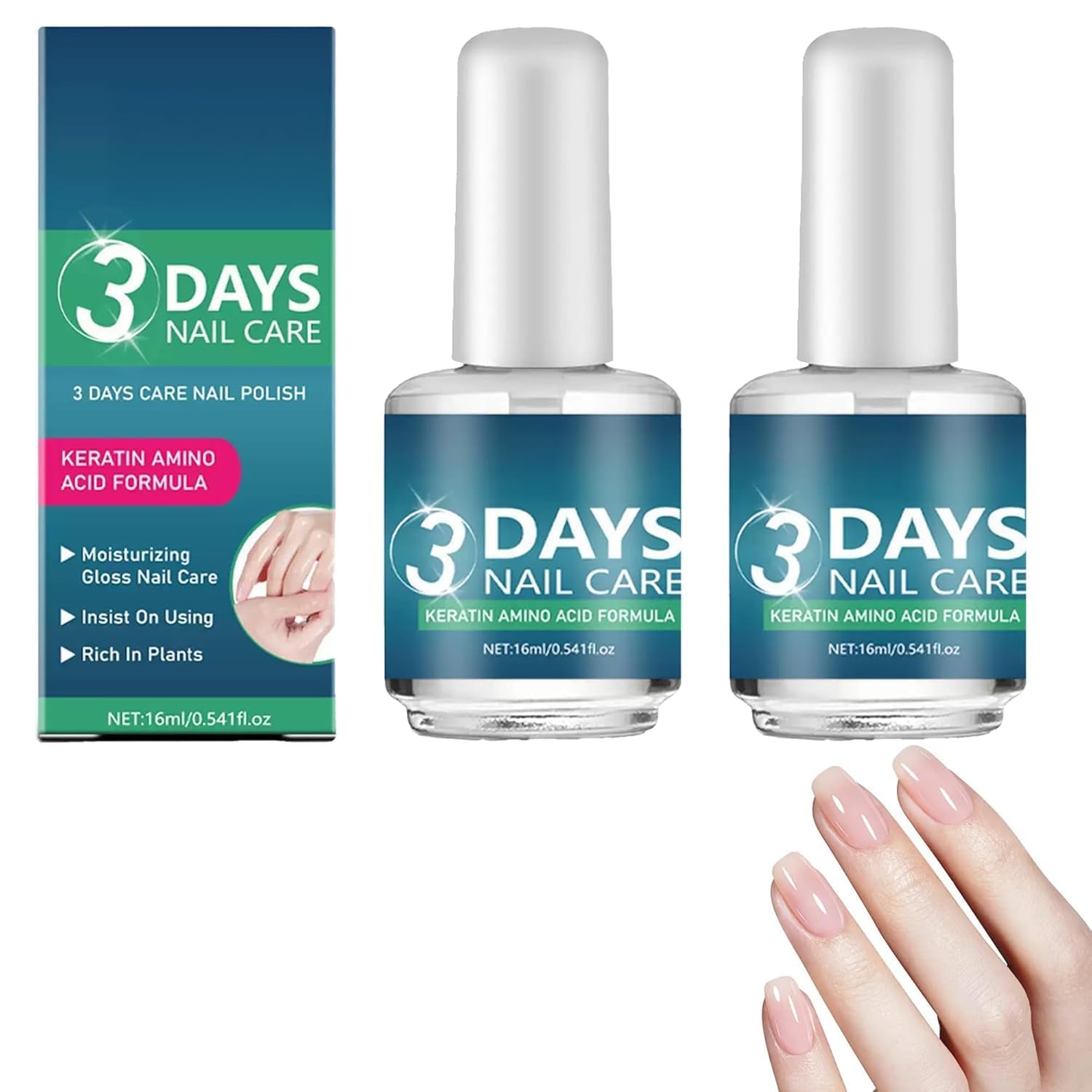 3 Days Nail Care Oil with Keratin 15ml – Nail Strengthening & Cuticle Repair Oil for Weak & Brittle Nails | Hydrating Fast Absorbing Formula for Healthy Looking Nails (Pack of 1) (2)