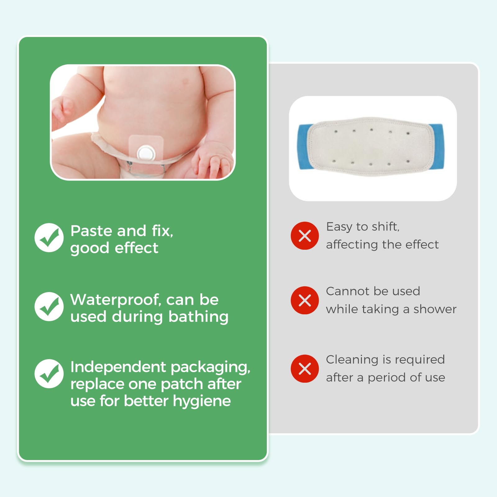 GRLEAYIE Newborn Adjustable Navel Band - Soft Belly Wrap For Infants - View #9