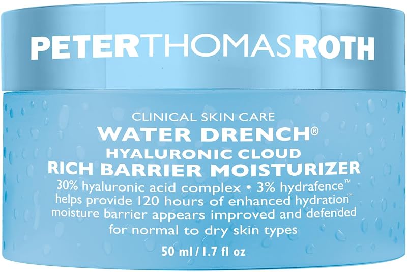 Water Drench® Hyaluronic Cloud Rich Barrier Moisturizer | Crema de barrera de ácido hialurónico para piel seca, sin fragancias